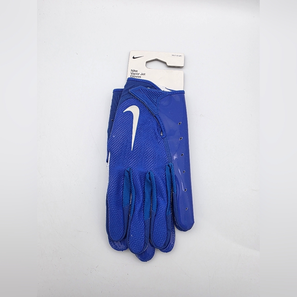 Nike Vapor Jet 7.0 Football Gloves Blue White Size XXL New With Tags